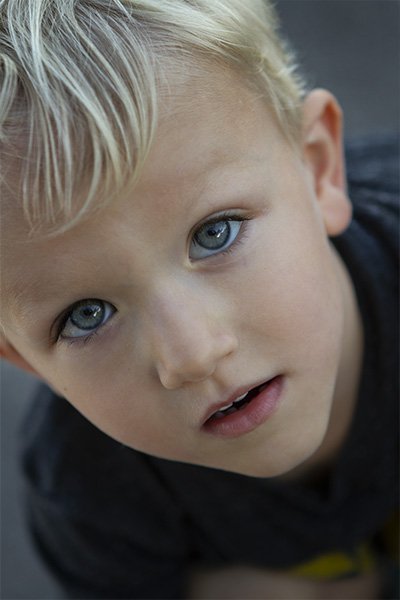 headshot of a young boy