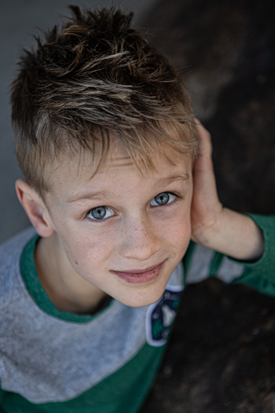 headshot of a young boy